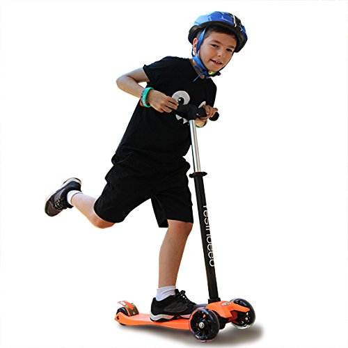 YESINDEED 3 Wheel Kick Scooter (Orange)