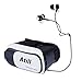 Atill 3D VR Virtual Reality Headset 3D Glasses For 3D Movies and Games(Focal and Pupil Distance Adjustable Headset for iPhone Samsung Moto LG Nexus HTC, Black/White)