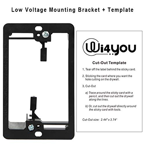 Wi4You RJ45 Wall Plate 6 Port, Single Gang Wall Plate