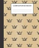 Paperback Composition Notebook: Vintage Fantasy Beasts And Pretty Things Pattern College Ruled Notebook Lined School Journal Book