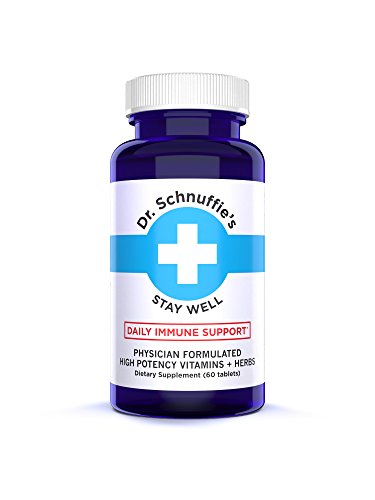 Dr. Schnuffie's Cold + Flu - Immune Support Boost - High-Potency Multi-Vitamins and Natural Herbal Extract Blend - Stay Well