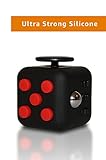 Wedual Fidget Cube [+FREE eBook] Extra Durable Silicone Fidget Dice Toy, Increases Focus - Anti Stress Toy Reliefs Anxiety, ADHD And Boredom -Made for Adults and Children