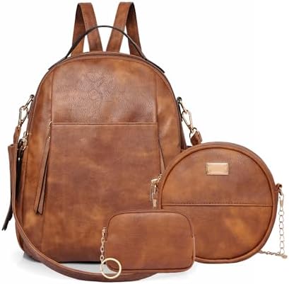 2346 Western Leather Backpack Bag - One Size Pecan Western cowhide Backpack, Large Leather Backpack, Cowhide  main image 4