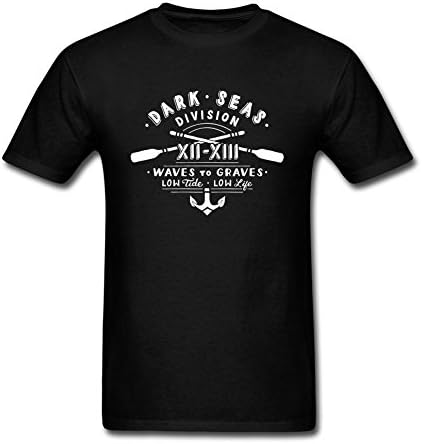 Hangliy Men's Dark Seas Cotton Short Sleeve T Shirt
