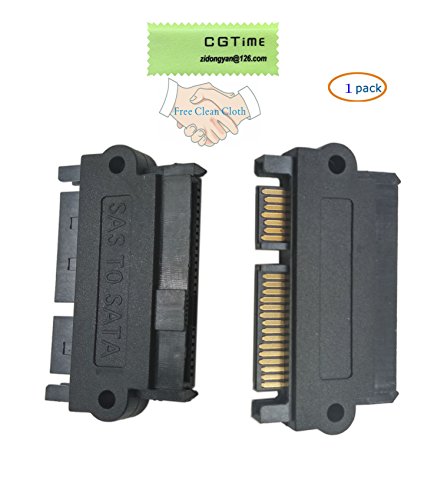 CGTime SAS 22 Pin to 7 Pin + 15 Pin SATA Hard Disk Drive Raid Adapter with 15 Pin Power Port