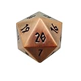 Norse Foundry Gnomish Copper Countdown 25mm Full Metal D20 Dice Life Counter TCG CCG