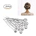 20PCS Fashion Bridal Wedding Prom White Pearl Silver Hair Pins Clips Barrette Hairpins Hair Style Accessories
