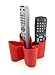 j-me Media Storage Caddy/Cozy Remote Control Tidy (Red). Media Organizer/Storage Holder. Media Caddy for Upto 4 Controls. Perfect Storage Solution for All Types of Remote Controls. Non Slip Rubber.