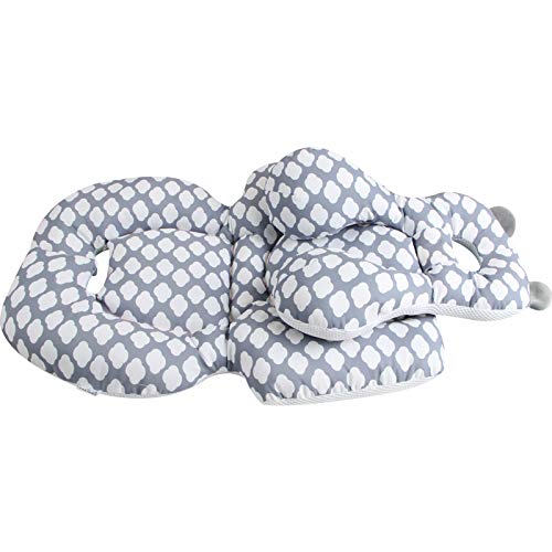 AIPINQI Head and Body Support Pillow with Neck Support for Baby Car Seat and Strollers, Cloud