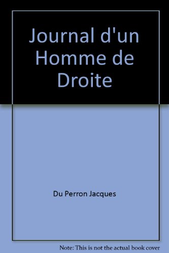 Journal d'un homme de droite