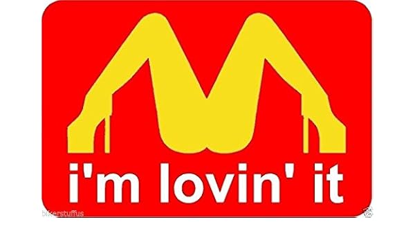 Amazon Com Bikerstuffus I M Lovin It Sticker Laptop Sticker