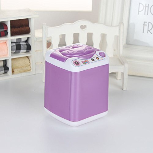 image for Slendima Silicone Cute Washing Machine Mini Washer Toy for Doll House 