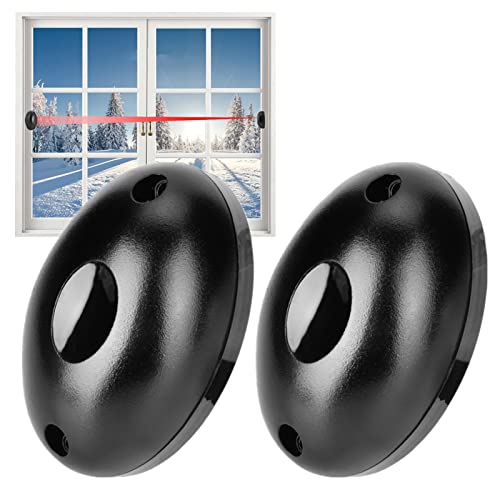 Infrared Barrier Light Beam Infrared Sensor, 1 Pair Waterproof Door Single Beam Alarm Photoelectric Infrared Detector Anti Thief Sensor Home Window Security System, Motion Detector for Door Window