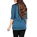 Mother Bee Maternity Criss Cross Maternity and Nursing Wrap Tunic Teal