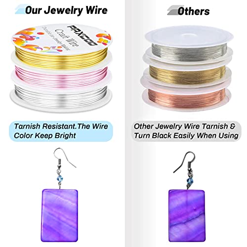 Paxcoo 3 Pack Jewelry Wire Craft Wire 