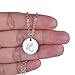 AOLO Discs Initial Pendant Necklace Friendship Jewelley L