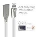 Aimus Phone Charger Cable, 3 Pack 0.4FT+4FT+6FT Data Cable Line with LED Light USB Charger Cable Gaming Charging Cable Cord Compatible with iPhone X/8/8 Plus/7/7 Plus/6/6s/5/5S, iPad and iPod- White