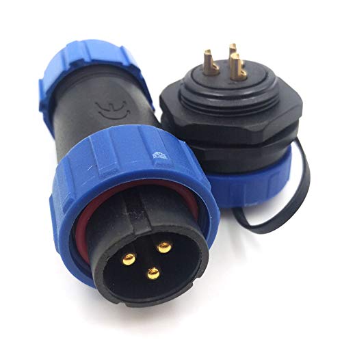 Photo 1 of SZJELEN SP21 2Pin-12Pin Panel Mount Waterproof Connector IP67,Aviation Plug and Socket,Industrial Electrial Power Connector (3Pin)