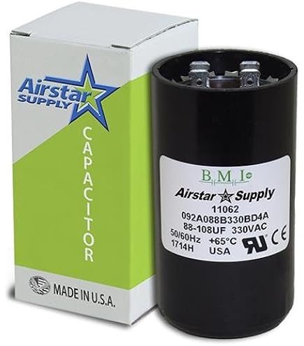 Upstart！ 洋書 88-108 uF x 330 VAC - 11962 Start Capacitor - BMI