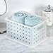 iDesign Spa BPA-Free Recycled Plastic Small Stackable Basket, 8.23