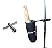 Vizcaya Drum Stick Holder Drum Stick Bag with Drum Key(Black)