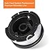 Deyard Trimmer Spool for BLACK + DECKER Autofeed System Replacement Durable AF-100 String Trimmer Edger, 30ft 0.065 inch Line String Trimmer (6 Replacement Spool, 1 Spool Cap, 1 Spring)