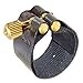 Rovner Ligature & Plastic Cap for Soprano Saxophone - Dark Ligature for Hard Rubber Mouthpiece (1RVS)