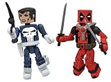 Diamond Select Toys Marvel Minimates Best of Series 2: Punisher and Deadpool, 2-Pack