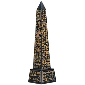 Black Egyptian Obelisk Collectible Figurine