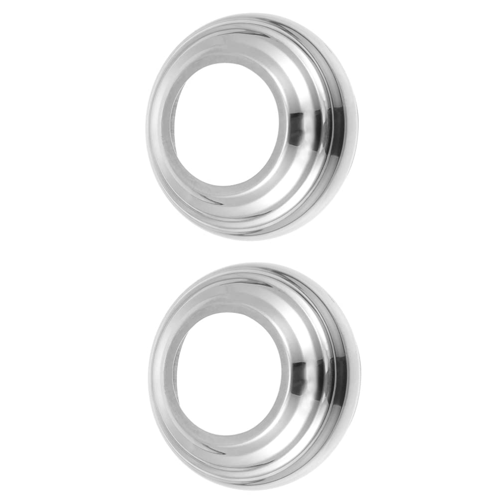 Housoutil 2 Pcs Gazing Ball Globe Stand Stainless Steel Garden Sphere Stand Metak Gazing Ball Base Crystal Ball Holder for Outdoor Silver