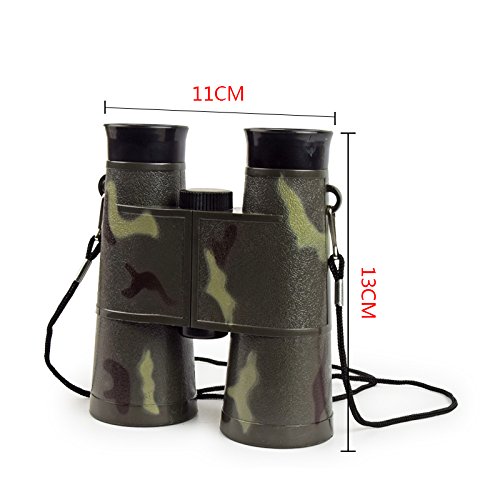 ENFANTS jumelle, Zepst 6 x 35 mm Camouflage pliable compact Mini jumelles Télescope jouet pour enfants garçon Cadeau de portable pour voyage, escalade de l\'extérieur,
