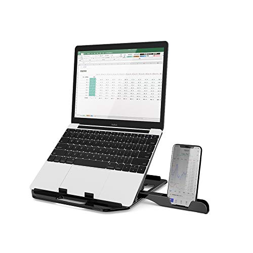 Notebook Holder Stand, Laptop Stand, Portable Laptop Stand Compatible for 15-17 inch Laptops (Black)