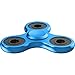 The Anti-Anxiety 360 Spinner Helps Focusing Fidget Toy [3D Figit] Tri-Spinner EDC Focus Toy for Kids & Adults - Best Stress Reducer Relieves ADHD Anxiety Boredom Metal Bearing (Blue)