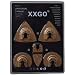 XXGO Universal Semicircle Triangular Finger Carbide Oscillating Multi Tool Blades for Grit Grout Removal Fits Oscillating Tools Pack of 5 No.XG8505