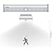 Kealive Motion Sensor Light Battery Operated with 10 Led Lights, Wireless Portable Aluminum Magnetic Strip Stick On Anywhere for Cabinet Closet Kitchen,160lm, 3-Pack