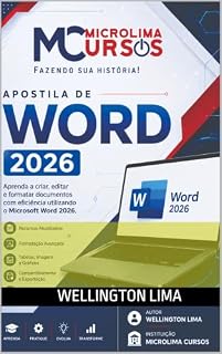 Livro Apostila de Word 2026 – Informática para Concursos Públicos