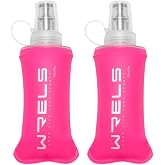 WRELS TPU Soft Flask Lightweight Portable Reusable Water Bottle,BPA Free Collapsible Flask for Hydration Pack in Running Hiking Cycling and Marathon