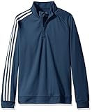 adidas Golf Boys B 3-Stripes Jacket, MINERAL BLUE, Medium