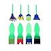 Early Learning Mini Flower Sponge Painting Brushes Sago Brothers Craft Brushes Set for Kids 8 PCS
