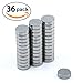 Round Refrigerator Magnets With Reusable Case | Small Disc Magnets Perfect for Fridge, Kitchen, Home, Whiteboard, Dry Erase, Office, School, Crafts | 36 Pack | 10 X 3 mm