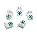STONCEL 5 Pcs T5 Lamp Holder Tube Mount Socket Bi-Pin Base White, Green Plastic, Ceramic Material 54 Watts 2.5E+2 Volts AC 100-250V