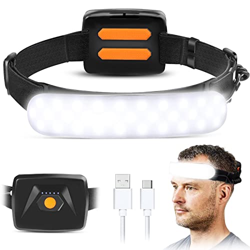 LED Headlamp Rechargeable, 3000 Lumen Super Brightest 230°WideBeam