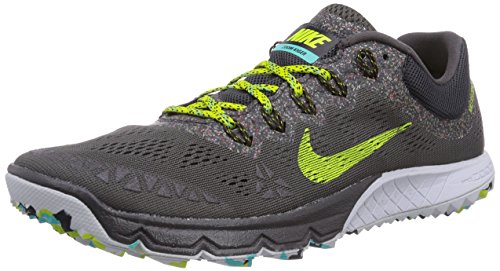 Nike Men's Zoom Terra Kiger 2 Medium Ash/Frc Green/Pr Pltnm Running Shoe 11.5 Men US