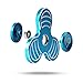 Tri-Spinner Fidget Toy, Ebeet Fingertip Gyro spinner [Non-3D Printed] for ADD, ADHD, Anxiety, and Autism Adult Children-Blue