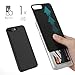 DesignSkin Slider Slim S2 Dual PC Layer Wallet Case with Card Slot for iPhone 7 Plus - Black Titanium
