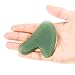2 Pieces Gua Sha Facial Tool Guasha Massage Tool Natural Jade Stone Guasha Board Gua Sha Scraping Massage Tools for SPA Acupuncture Face Body Caring