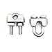 ABOSS 20 Pieces M5 3/16” Stainless Steel Wire Rope Cable Clip 5mm Wire Rope Cable Clamp Fastener
