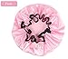 Shower Cap for Kids waterproof bath cap shower hat for children(pink)