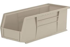 Akro-Mils 30234 AkroBins Plastic Storage Bins, Space-Saving Stackable Bins for Garage, Pantry, Craft Organization, 15" x 5" x