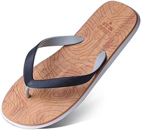 Gaodpz Summer Woodgrain Flip-flops, Sandals, Slippery, Flat Sandals, Beach  Shoes (Color : 01, Size : L) price in UAE | Amazon UAE | kanbkam